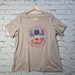 Journey World Tour Freedom Graphic Print Band Tee Tshirt Size 0X